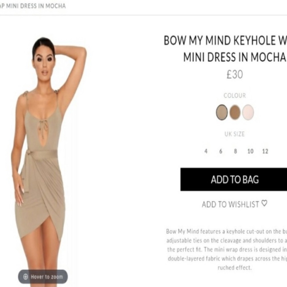 Oh polly keyhole dress